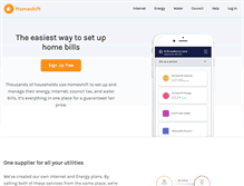 Tablet Screenshot of homeshift.com